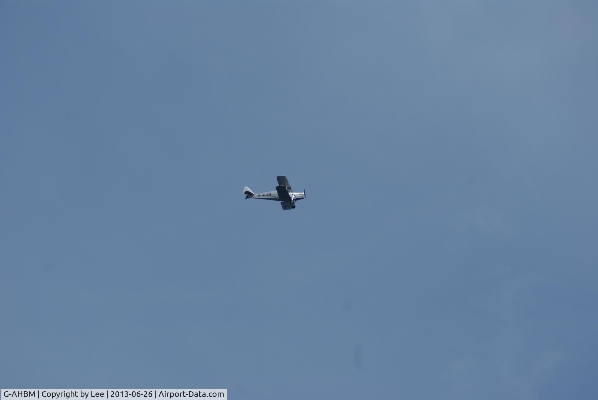 G-AHBM, 1935 De Havilland DH.87B Hornet Moth C/N 8126, Caught it flying over Tynemouth Priory June 2013
Looks quite good up there !!