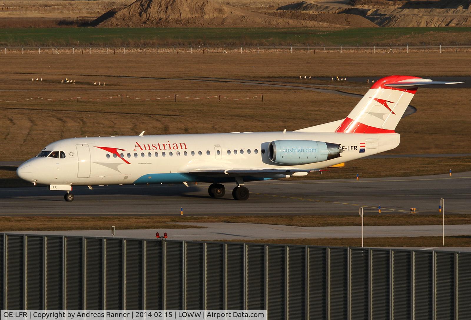 OE-LFR, 1996 Fokker 70 (F-28-0070) C/N 11572, Austrian Fokker 70