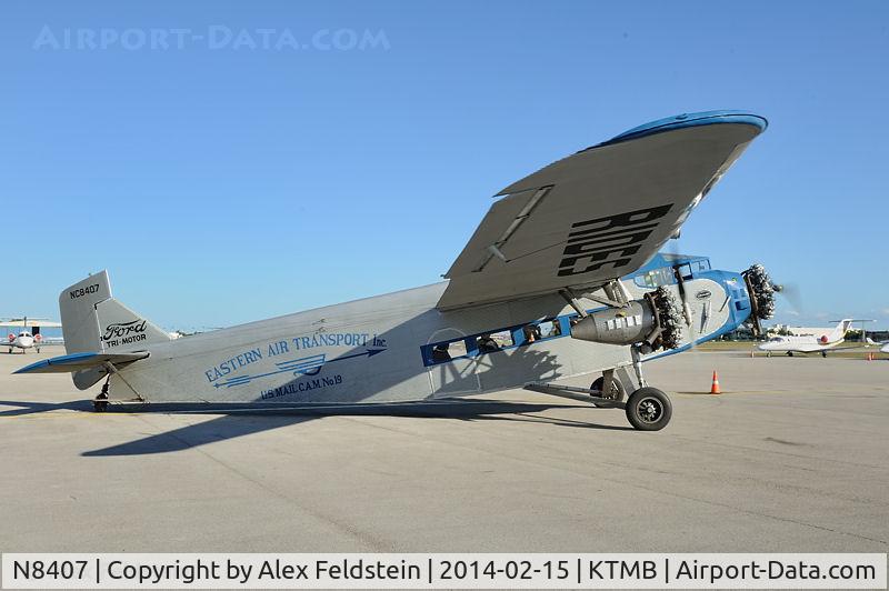N8407, 1929 Ford 4-AT-E Tri-Motor C/N 69, Kendall-Tamiami (KTMB)