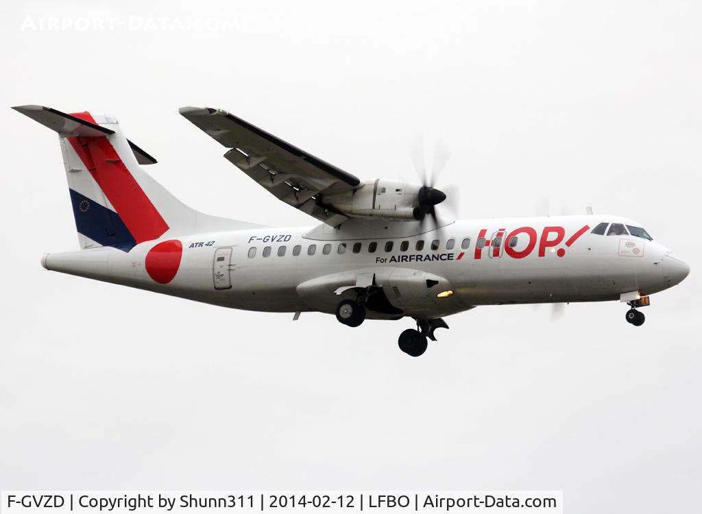 F-GVZD, 1996 ATR 42-500 C/N 530, Landing rwy 14R