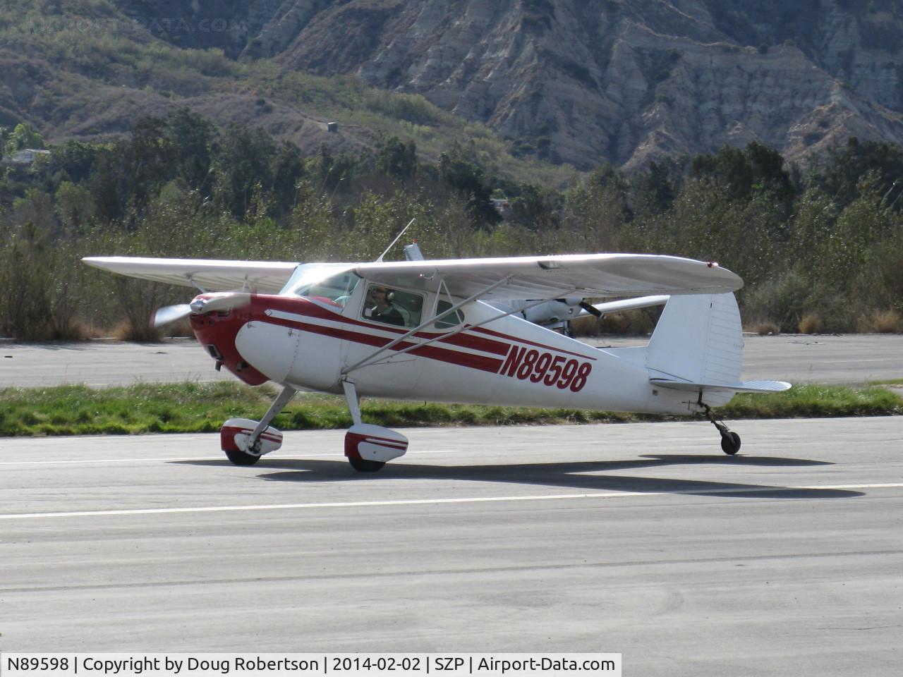 N89598, 1946 Cessna 120 C/N 8642, 1946 Cessna 120, Continental C85 85 Hp, Washington visitor, landing roll Rwy 04