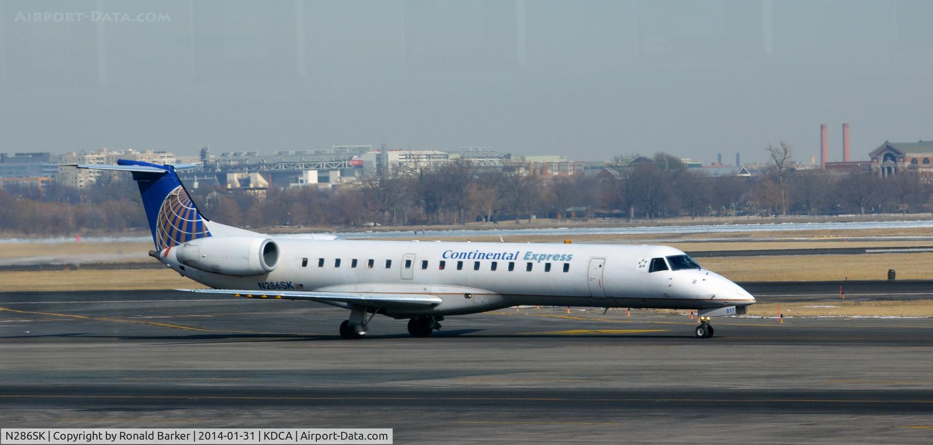 N286SK, 2001 Embraer EMB-145LR C/N 145443, Taxi National