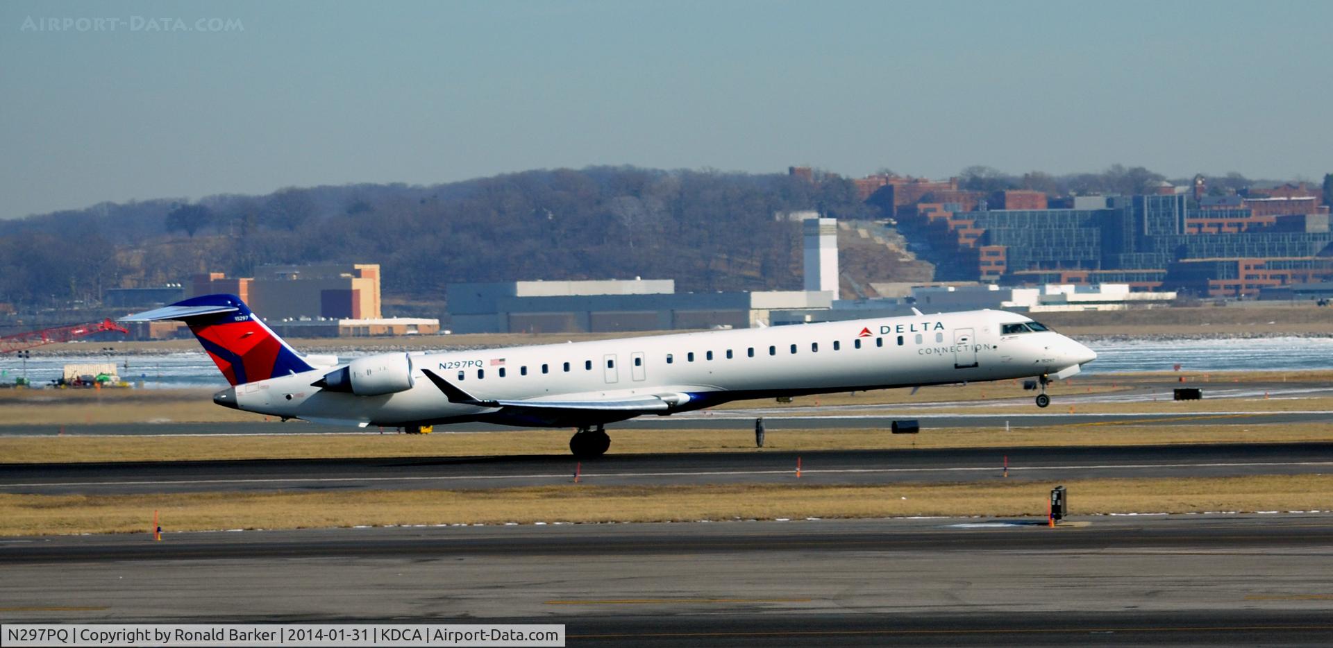 N297PQ, 2013 Bombardier CRJ-900 (CL-600-2D24) C/N 15302, Nose wheel liftoff National