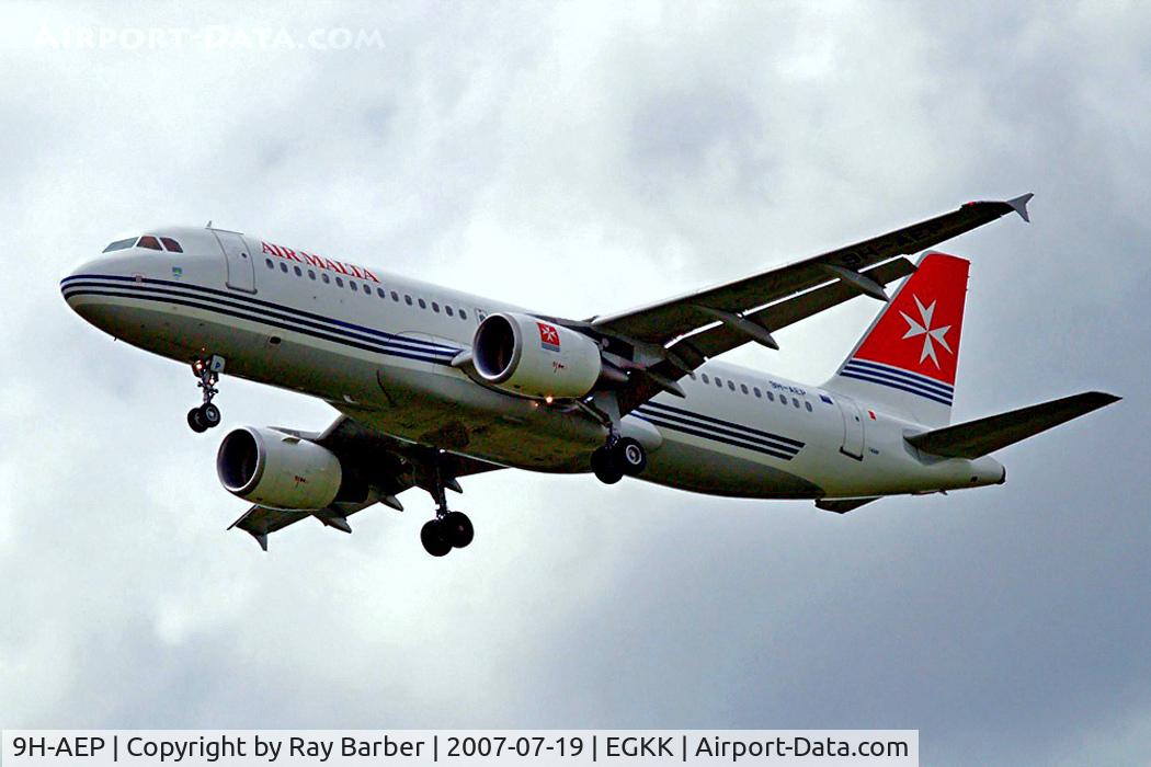 9H-AEP, 2007 Airbus A320-214 C/N 3056, Airbus A320-214 [3056] (Air Malta) Gatwick~G 19/07/2007
