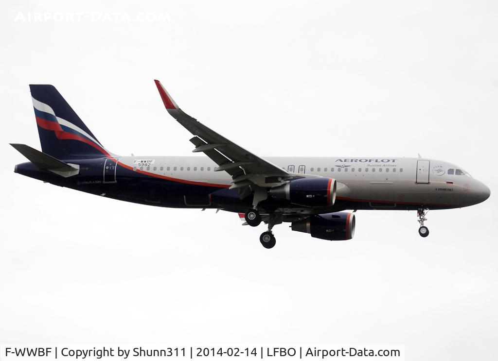F-WWBF, 2014 Airbus A320-214 C/N 5982, C/n 5982 - To be VQ-BPW