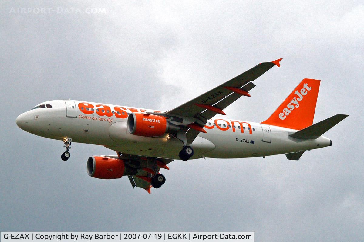 G-EZAX, 2006 Airbus A319-111 C/N 2818, Airbus A319-111 [2818] (EasyJet) Gatwick~G 19/07/2007