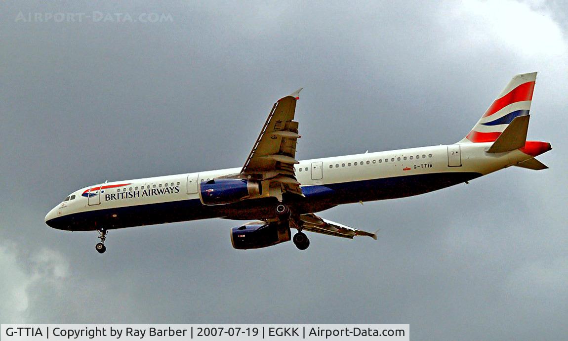 G-TTIA, 2001 Airbus A321-231 C/N 1428, Airbus A321-231 [1428] (GB Airways) Gatwick~G 19/07/2007