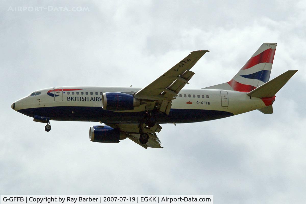 G-GFFB, 1992 Boeing 737-505 C/N 25789, Boeing 737-505 [25789] (British Airways) Gatwick~G 19/07/2007