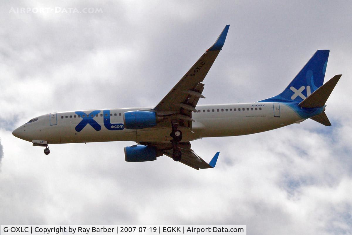 G-OXLC, 2006 Boeing 737-8BK C/N 33029, Boeing 737-8BK [33029] (XL Airways) Gatwick~G 19/07/2007