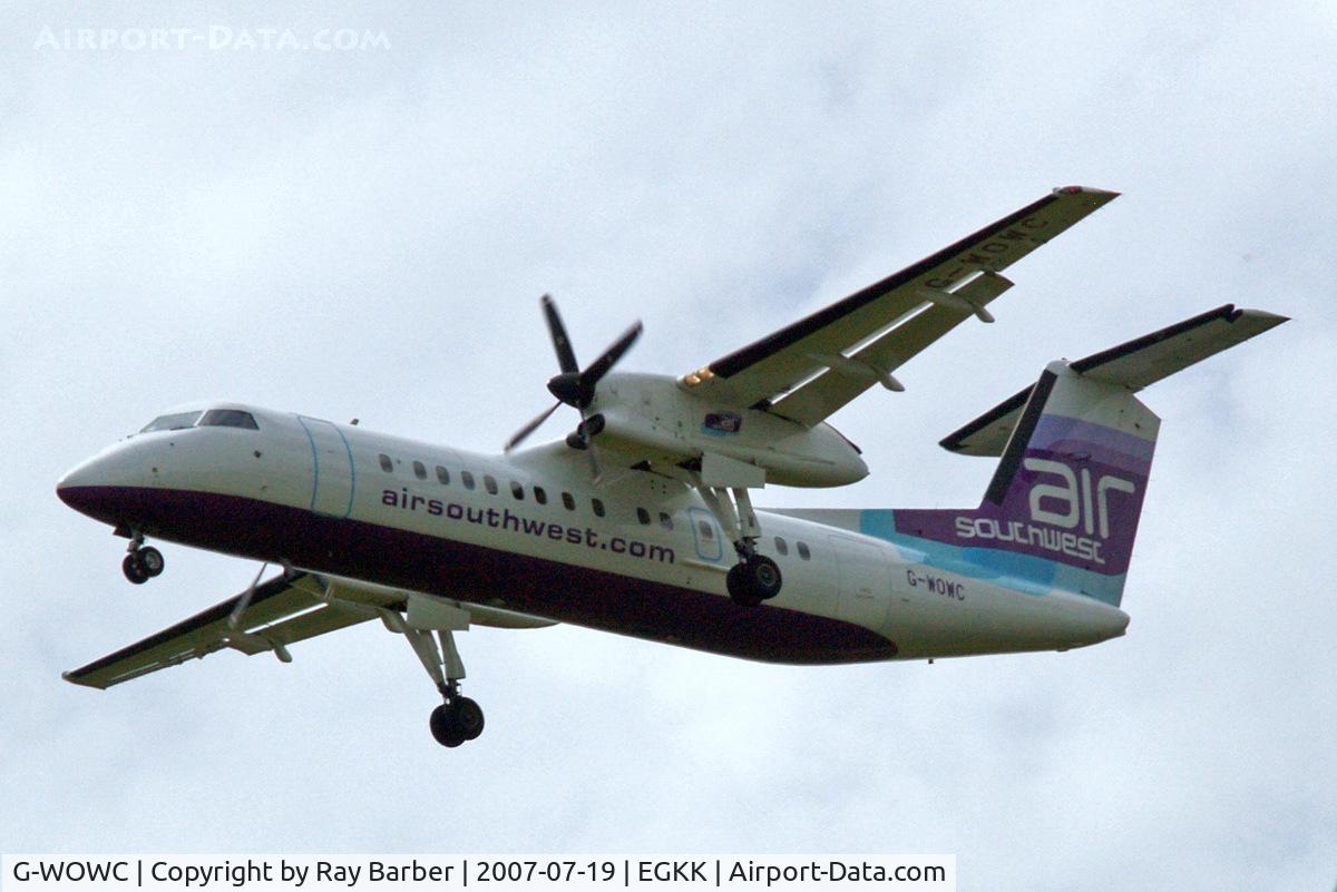 G-WOWC, 1991 De Havilland Canada DHC-8-311 Dash 8 C/N 311, de Havilland Canada DHC-8 311A [311] (Air Southwest) Gatwick~G 19/07/2007