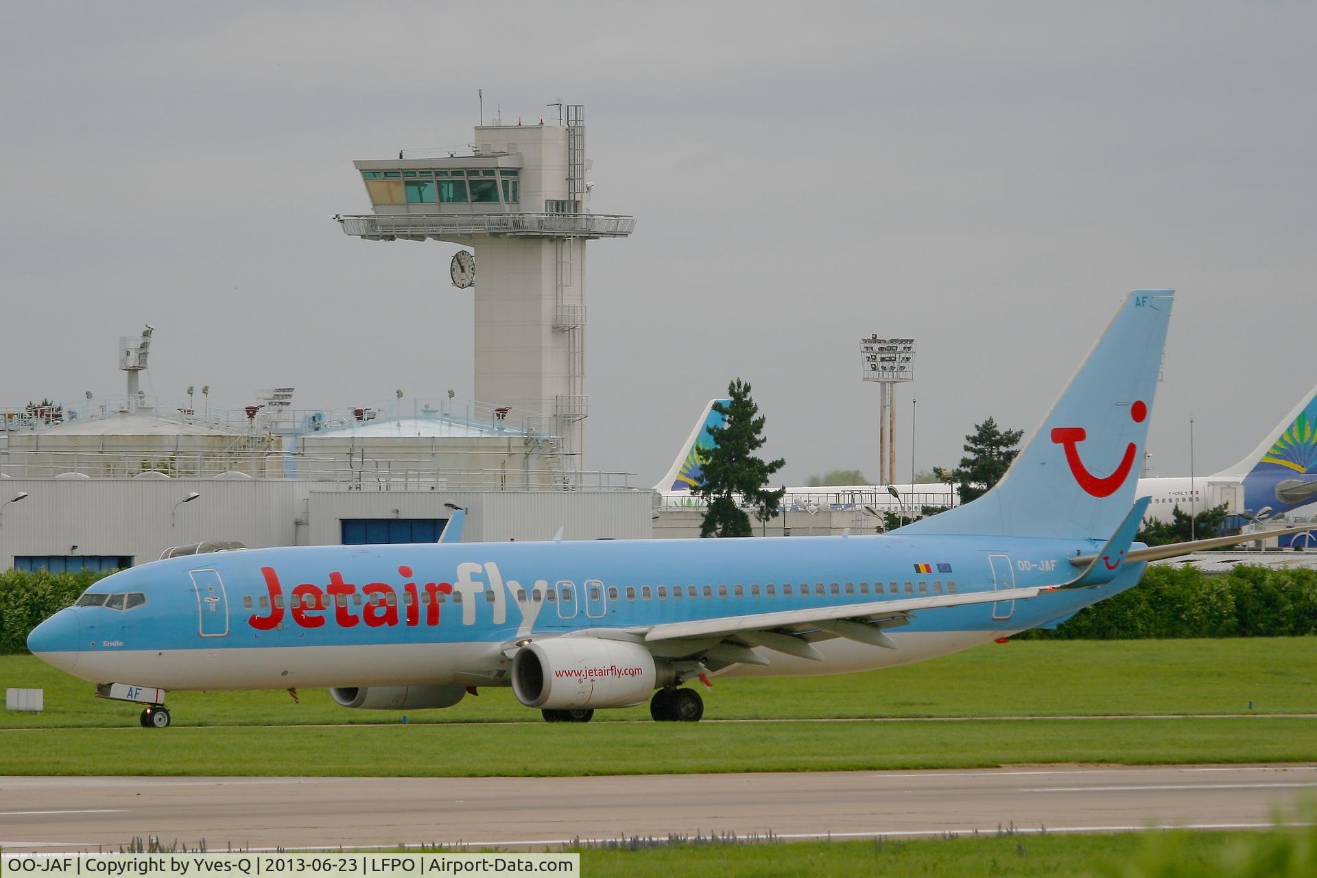 OO-JAF, 2007 Boeing 737-8K5 C/N 35133, Boeing 737-8K5, Taxiing after Landing Rwy 26, Paris-Orly Airport (LFPO-ORY)