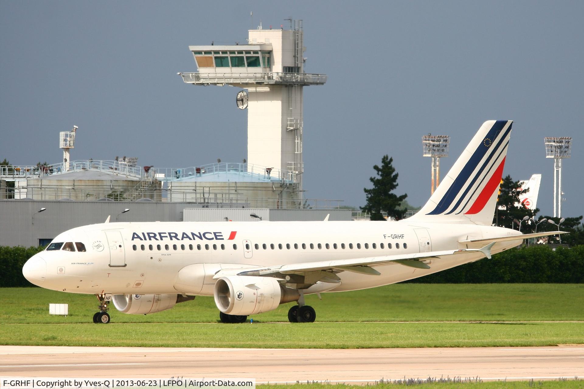 F-GRHF, 1999 Airbus A319-111 C/N 1025, Airbus A319-111, Taxiing after Landing Rwy 26, Paris-Orly Airport (LFPO-ORY)