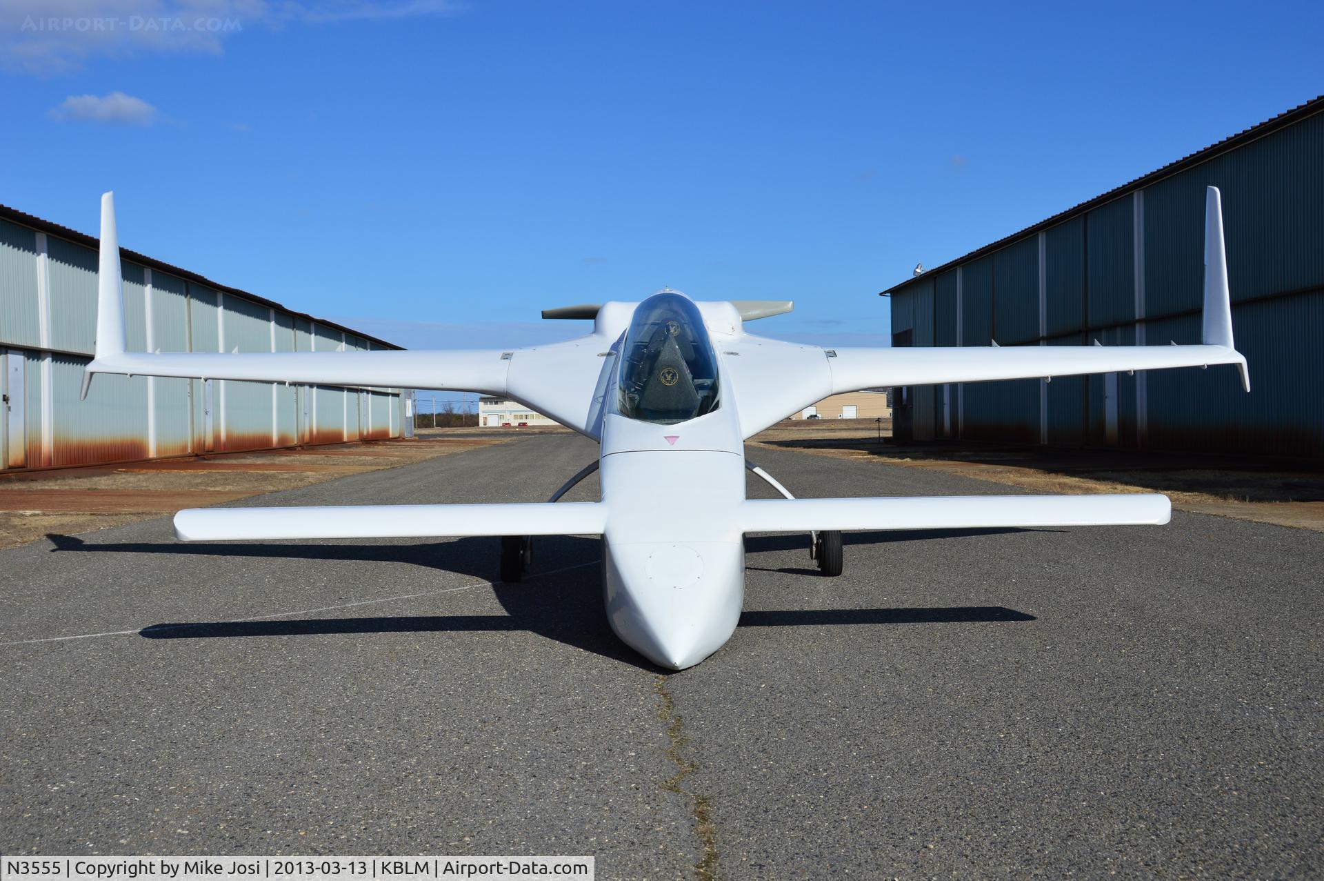 N3555, 2001 Rutan Long-EZ C/N 1 (N3555), N3555 at rest in front of hangar