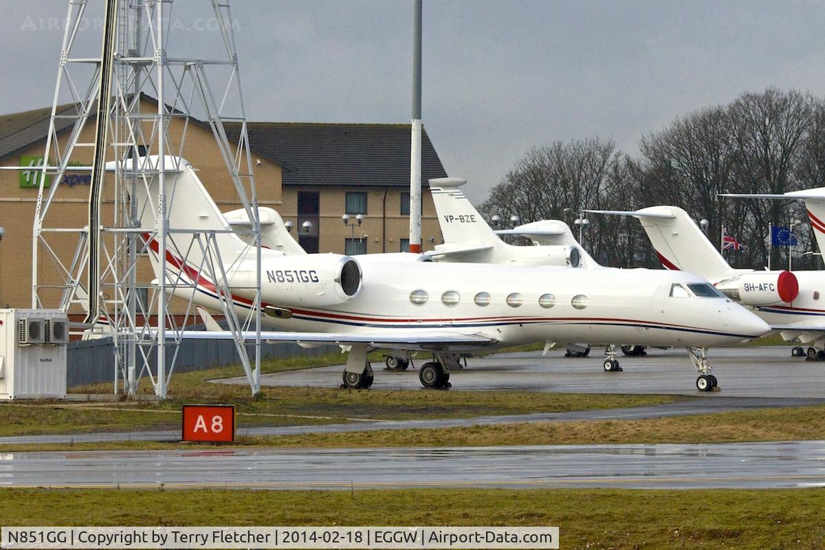 N851GG, 2008 Gulfstream Aerospace GIV-X (G450) C/N 4120, 2008 Gulfstream Aerospace GIV-X (G450), c/n: 4120 at Luton