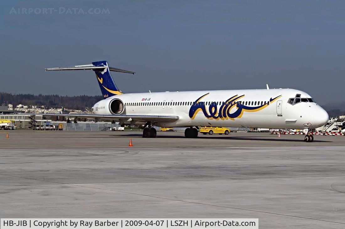 HB-JIB, 1996 McDonnell Douglas MD-90-30 C/N 53553, McDonnell-Douglas MD-90-30 [53553] (Hello AG) Zurich~HB 07/04/2009