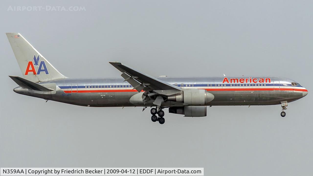 N359AA, 1988 Boeing 767-323 C/N 24040, on final at Frankfurt