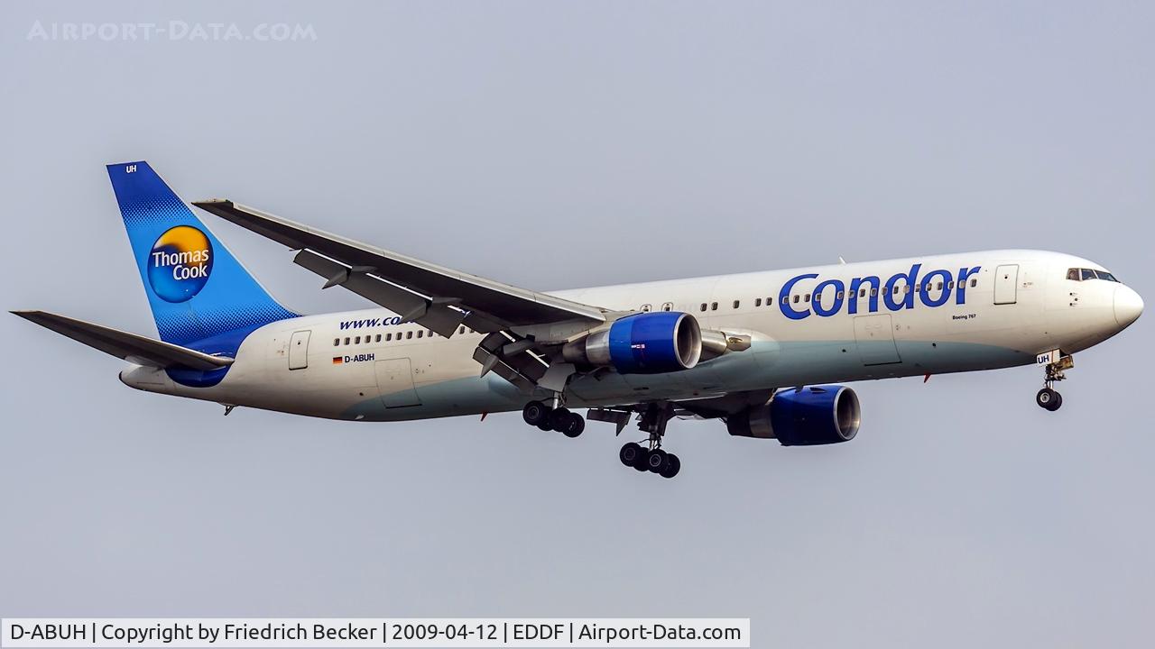 D-ABUH, 1994 Boeing 767-330/ER C/N 26986, on final at Frankfurt