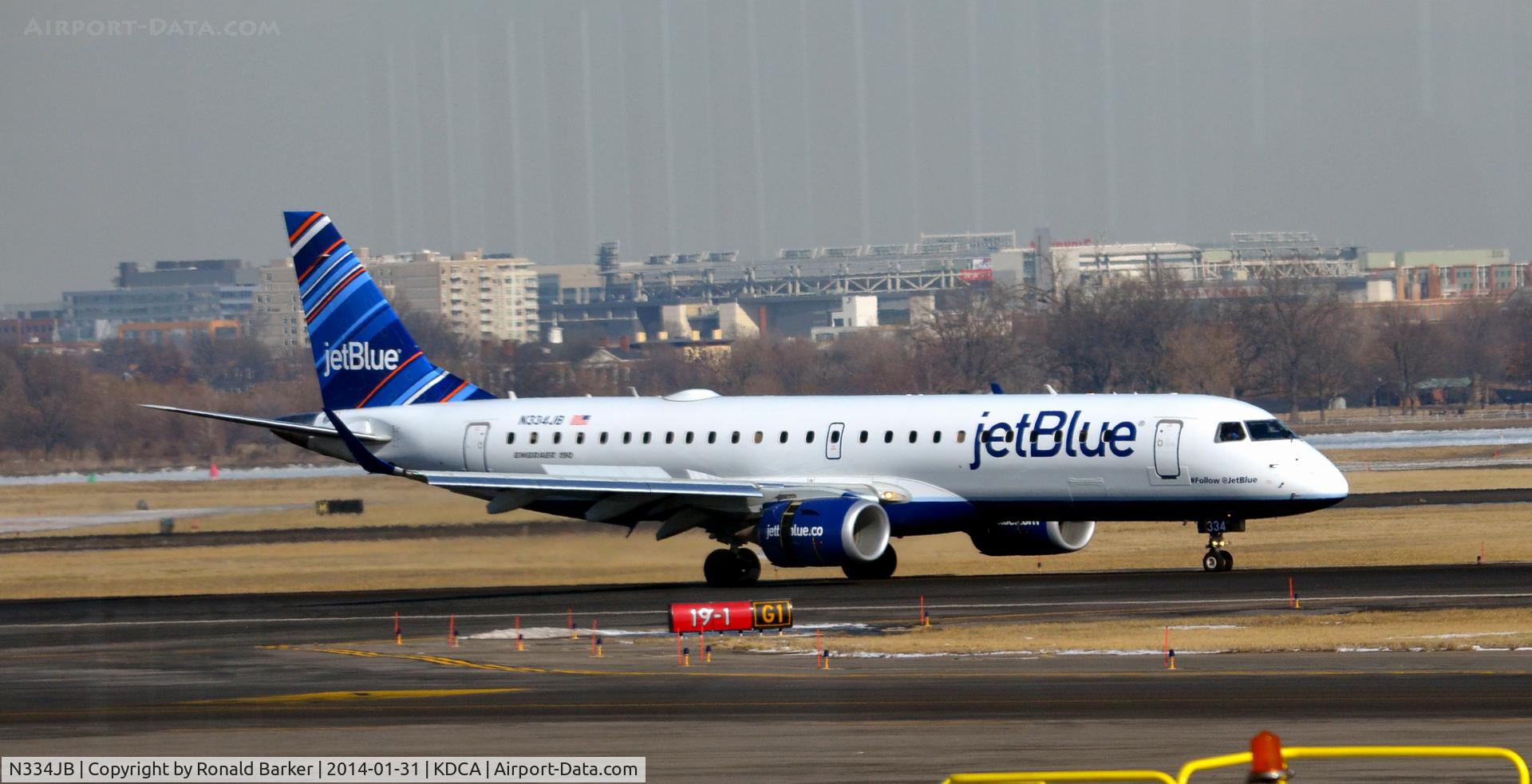 N334JB, Embraer ERJ-190-100 IGW 190AR C/N 19000446, 