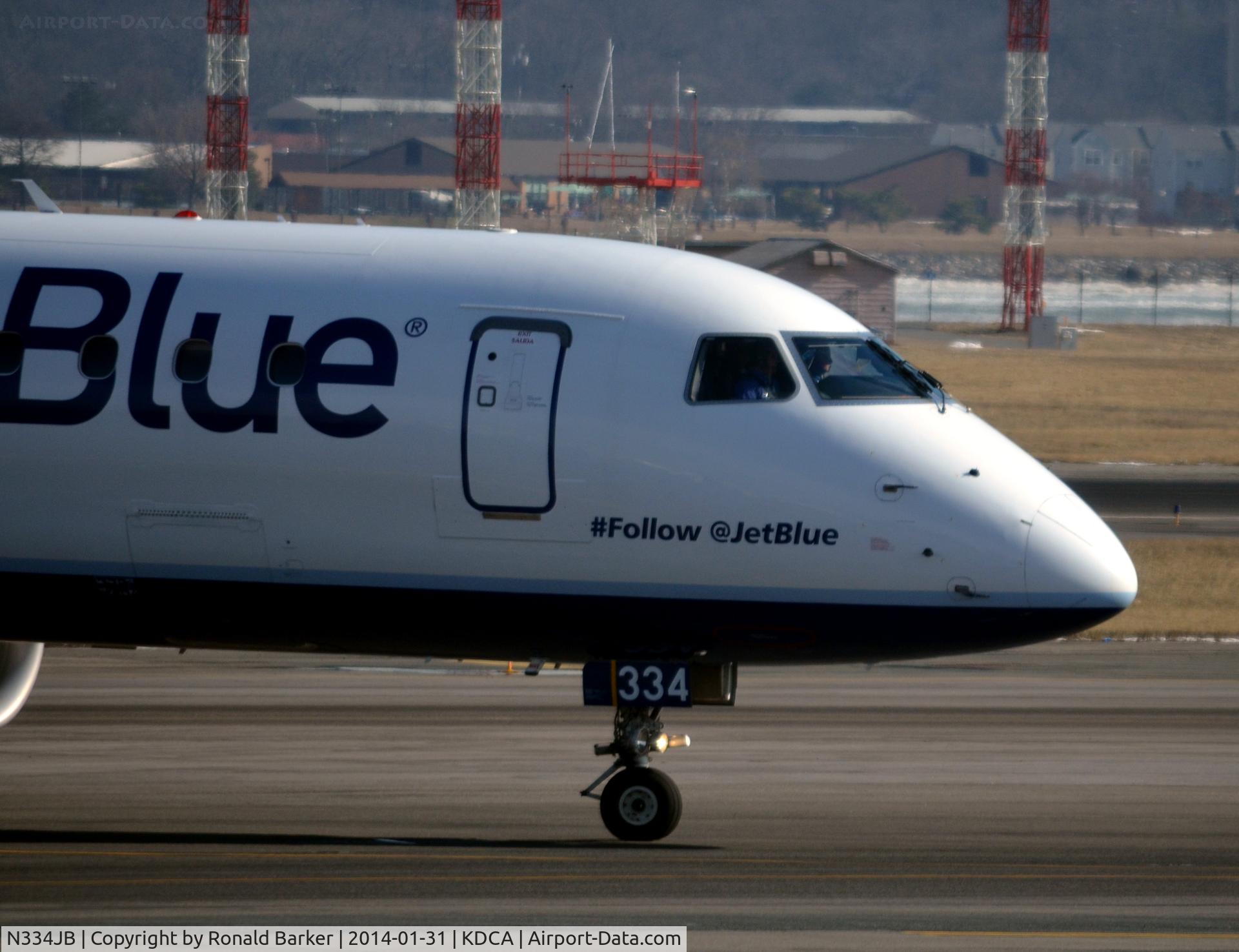 N334JB, Embraer ERJ-190-100 IGW 190AR C/N 19000446, 