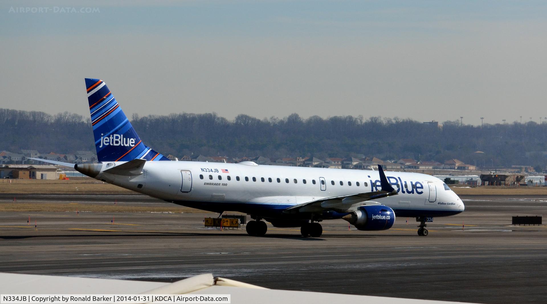 N334JB, Embraer ERJ-190-100 IGW 190AR C/N 19000446, 