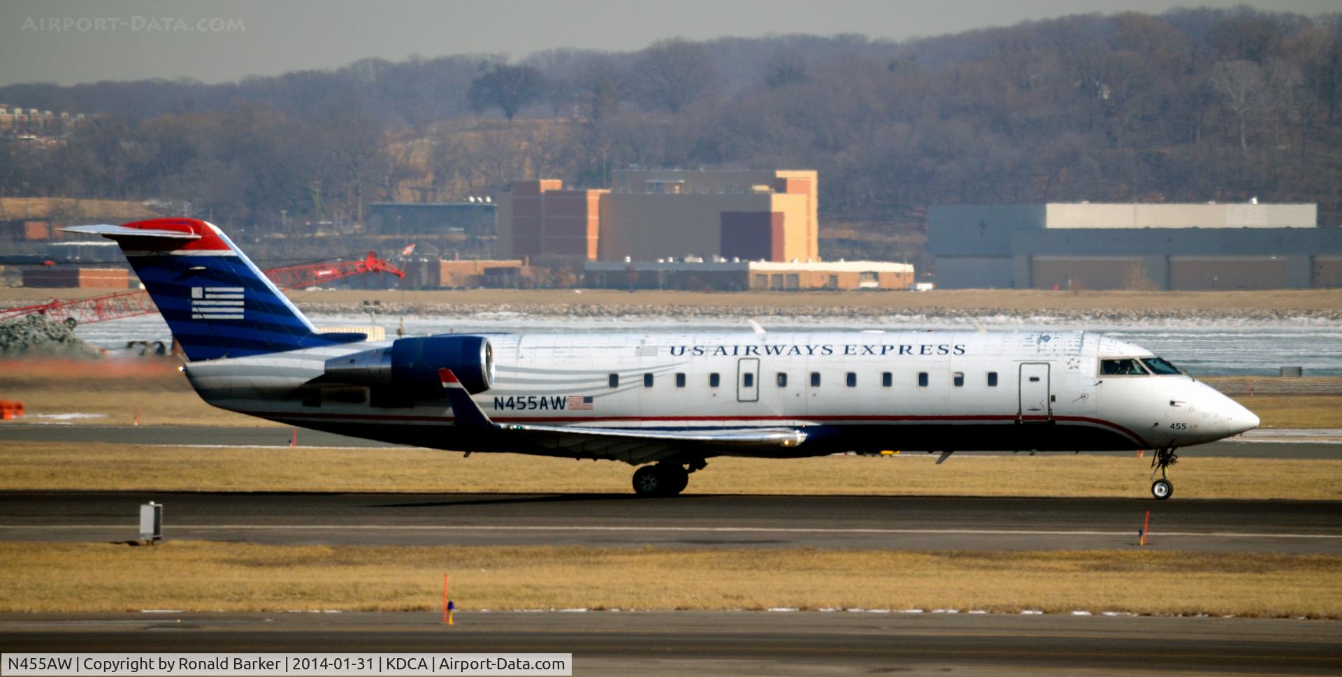 N455AW, 2003 Bombardier CRJ-200LR (CL-600-2B19) C/N 7848, Takeoff National
