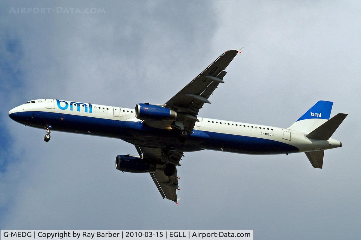 G-MEDG, 2002 Airbus A321-231 C/N 1711, Airbus A321-231 [1711] (bmi British Midland) Home~G 15/03/2010