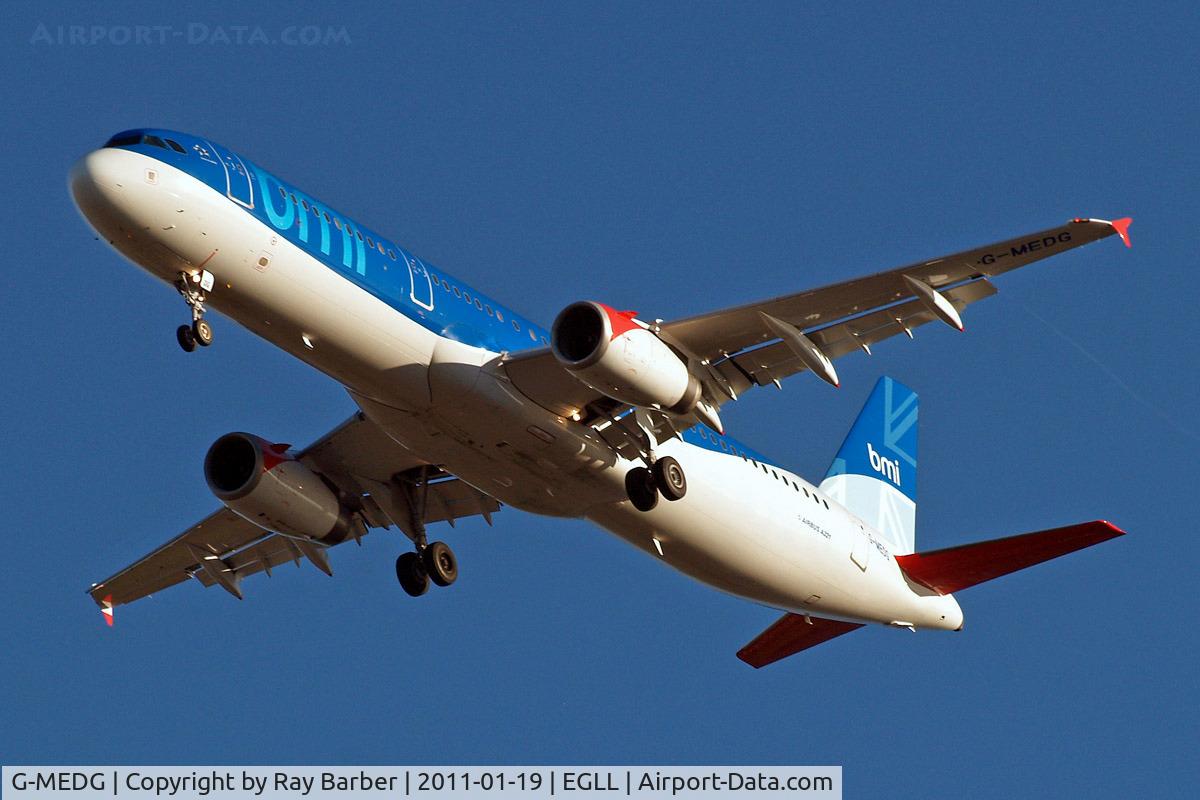 G-MEDG, 2002 Airbus A321-231 C/N 1711, Airbus A321-231 [1711] (bmi British Midland) Home~G 19/01/2011