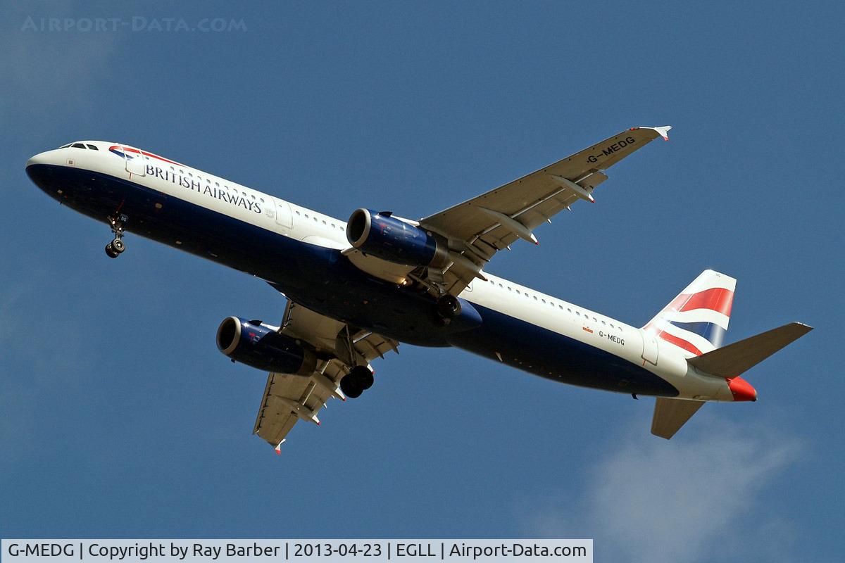 G-MEDG, 2002 Airbus A321-231 C/N 1711, Airbus A321-231 [1711] (British Airways) Home~G 23/04/2013