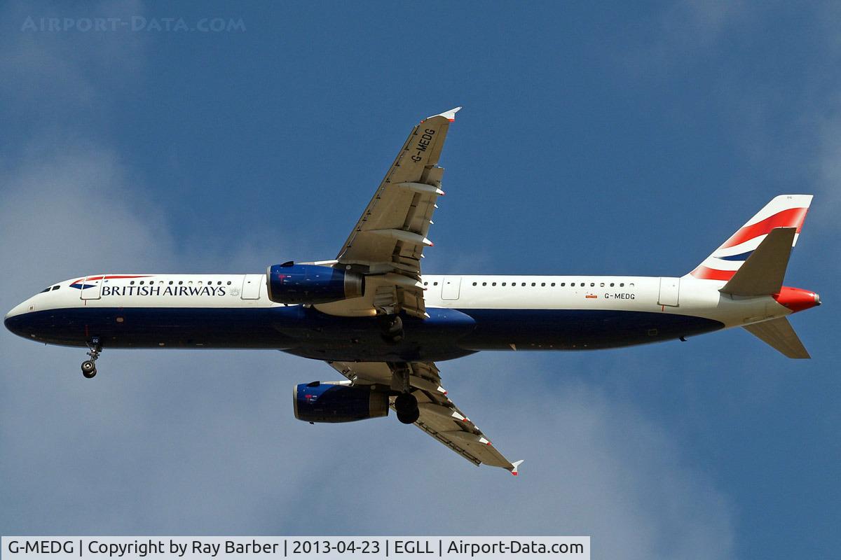 G-MEDG, 2002 Airbus A321-231 C/N 1711, Airbus A321-231 [1711] (British Airways) Home~G 23/04/2013