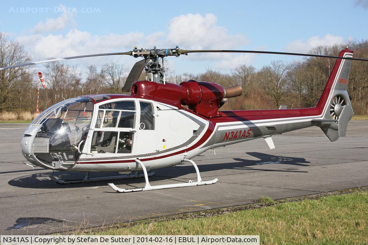 N341AS, 1972 Aérospatiale SA-341G Gazelle C/N 1042, On a visit from EBZM.