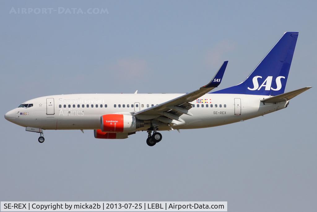 SE-REX, 2002 Boeing 737-76N C/N 33418, Landing. Scrapped in april 2022.