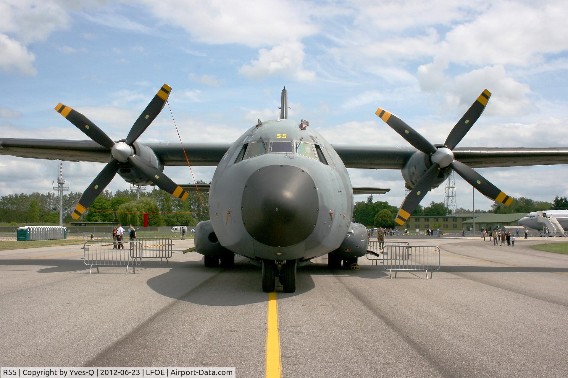 R55, Transall C-160R C/N 55, French Air Force Transall C-160R, Static display, Evreux-Fauville Air Base 105 (LFOE) open day 2012