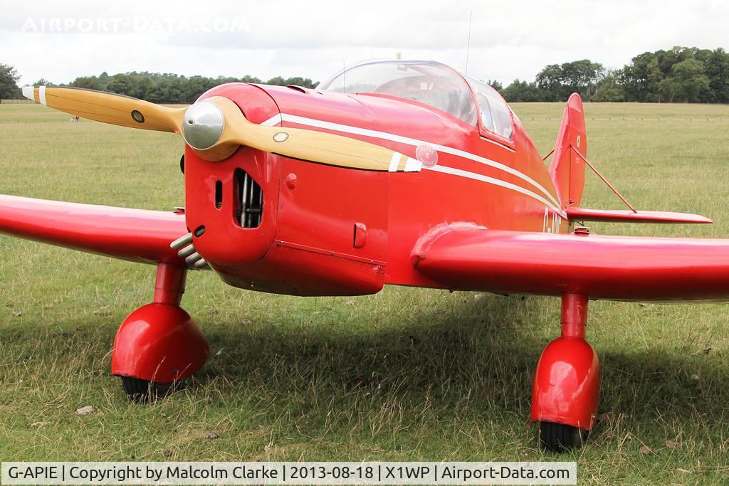 G-APIE, 1958 Tipsy Belfair C/N 535, Tipsy Belfair at The De Havilland Moth Club's 28th International Moth Rally at Woburn Abbey. August 2013.