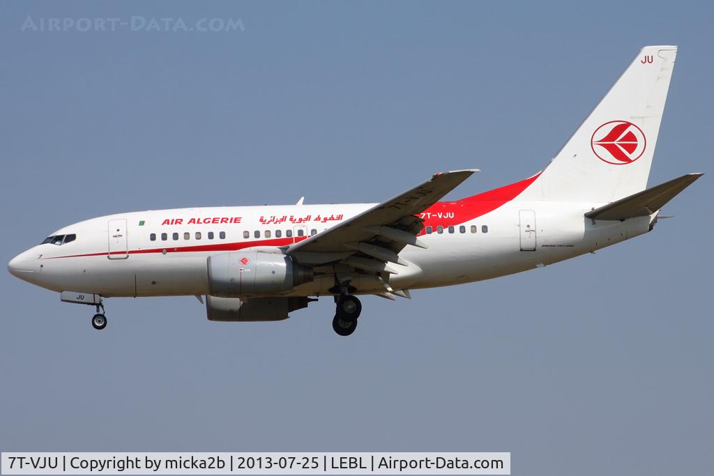 7T-VJU, 2002 Boeing 737-6D6 C/N 30211, Landing
