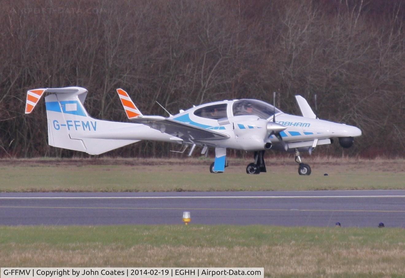 G-FFMV, 2013 Diamond DA-42NG Twin Star C/N 42.MN029, Taxiing to depart Cobham