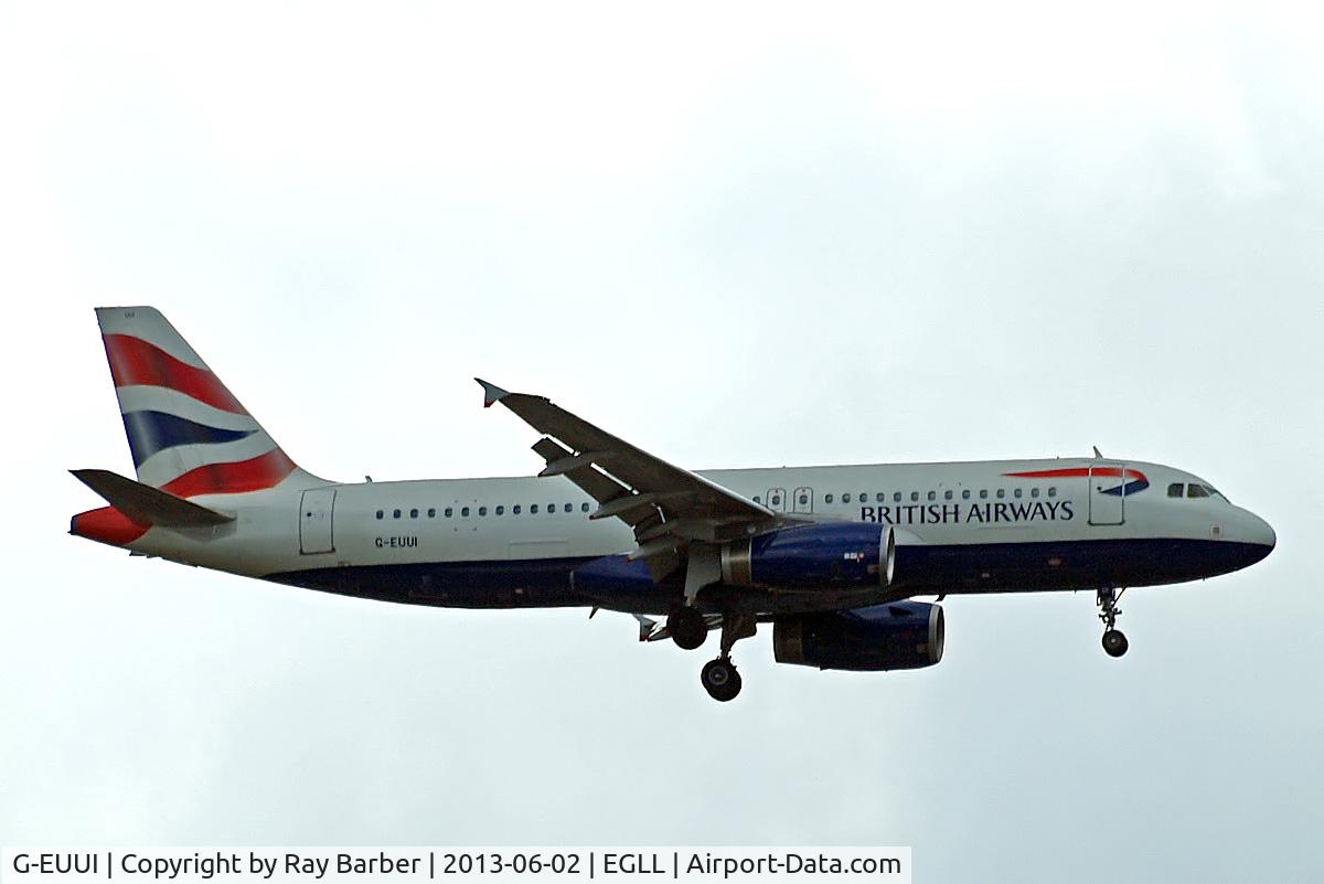 G-EUUI, 2002 Airbus A320-232 C/N 1871, Airbus A320-232 [1871] (British Airways) Home~G 02/06/2013