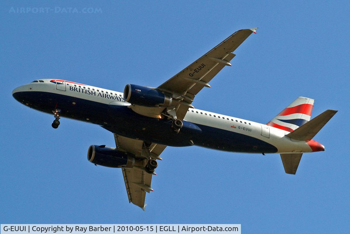 G-EUUI, 2002 Airbus A320-232 C/N 1871, Airbus A320-232 [1871] (British Airways) Home~G 15/05/2010