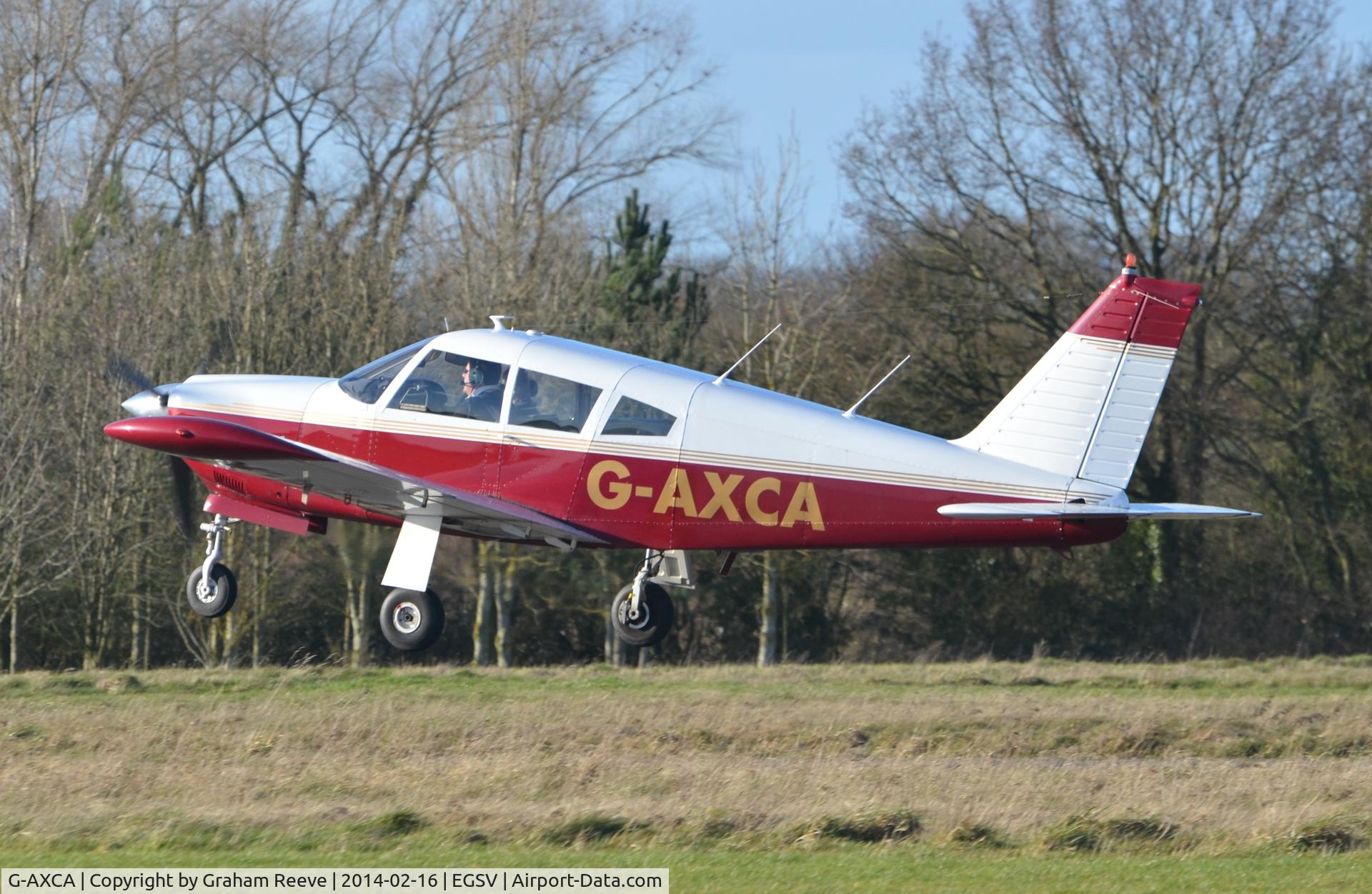 G-AXCA, 1969 Piper PA-28R-200 Cherokee Arrow C/N 28R-35053, Just airbourne.