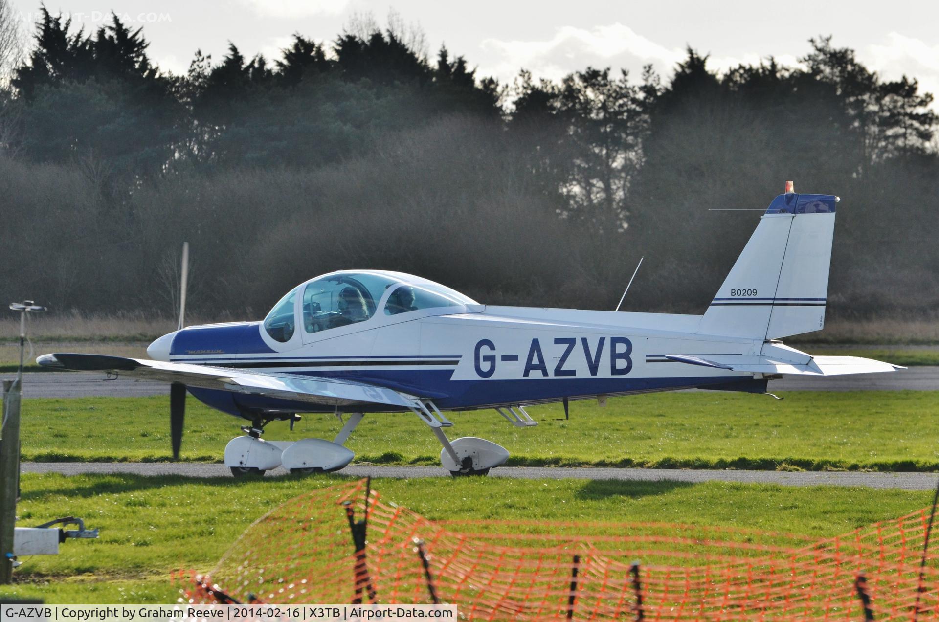 G-AZVB, 1972 Bolkow Bo-209 Monsun C/N 178, About to depart from Tibenham.