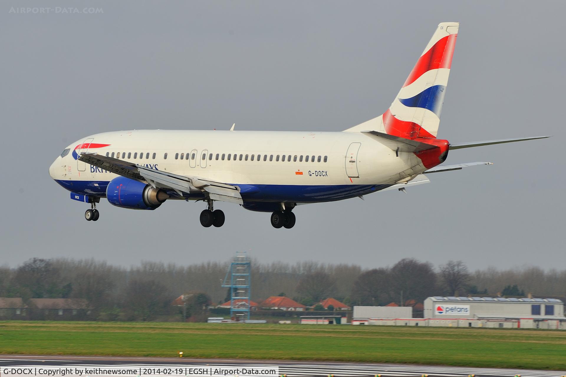 G-DOCX, 1993 Boeing 737-436 C/N 25857, Arriving for engineering !