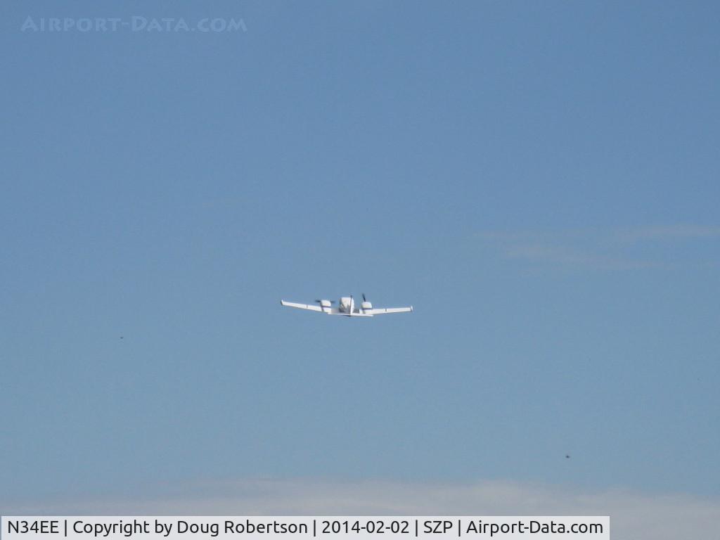N34EE, 1966 Piper PA-30 Twin Comanche Twin Comanche C/N 30-1138, 1966 Piper PA-30 TWIN COMANCHE, two Lycoming IO-320 160 Hp each, takeoff climb Rwy 04