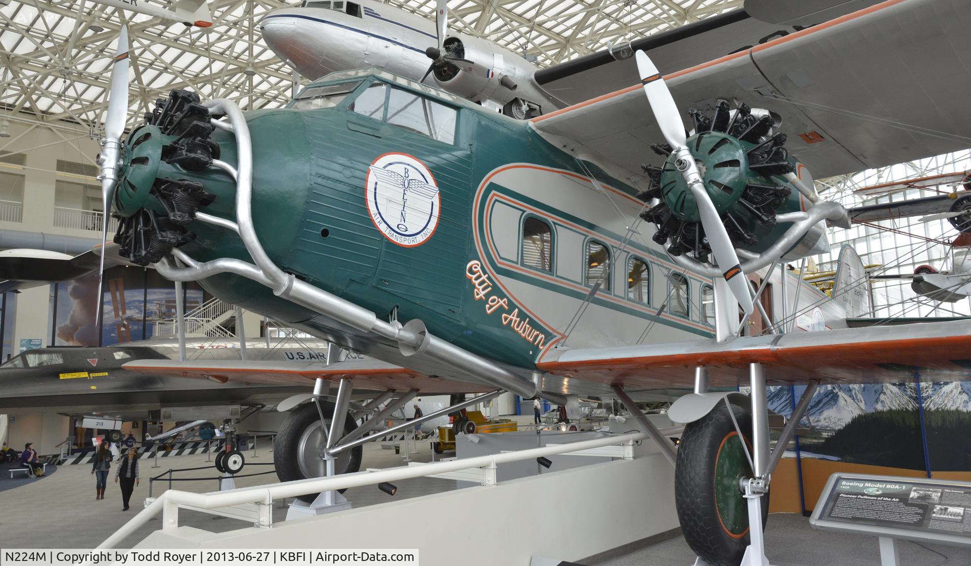 N224M, 1929 Boeing 80A-1 C/N 1082, Museum of Flight