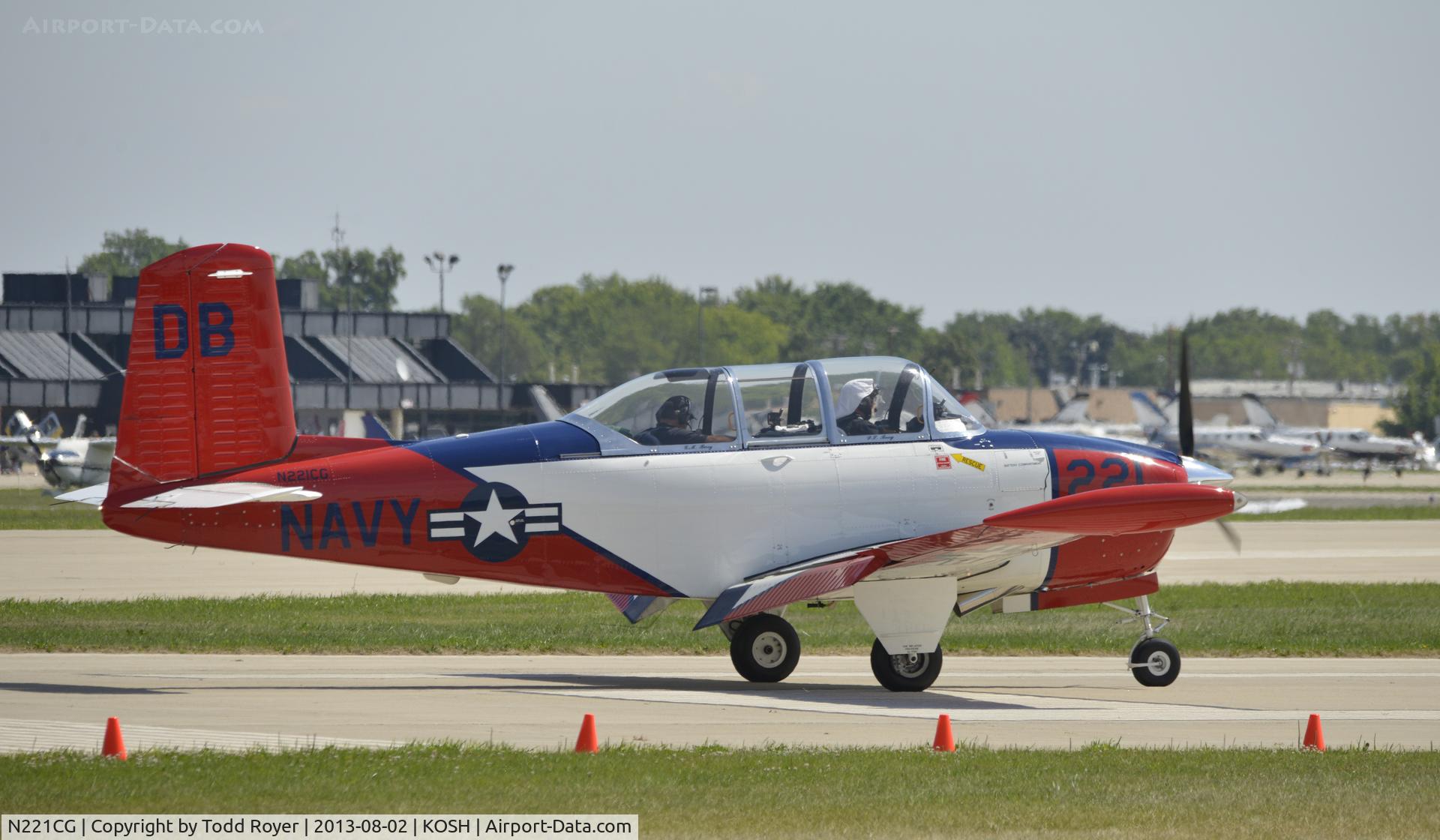 N221CG, 1958 Beech T34 Mentor C/N CG-221, Airventure 2013