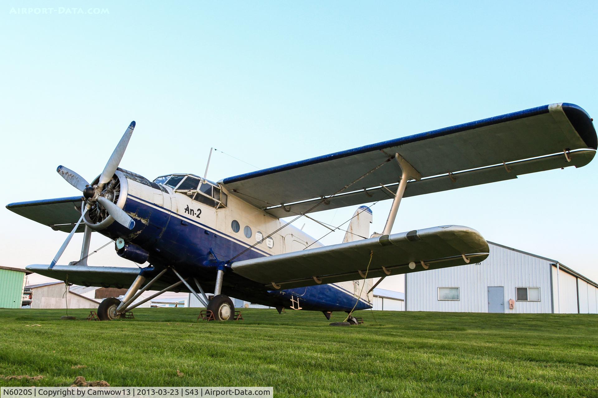 N6020S, 1985 Antonov An-2 C/N 1G21514, Long dead An-2 sitting out at Harvey Field