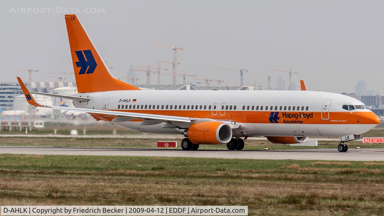 D-AHLK, 2008 Boeing 737-8K5 C/N 35143, departure via RW18W