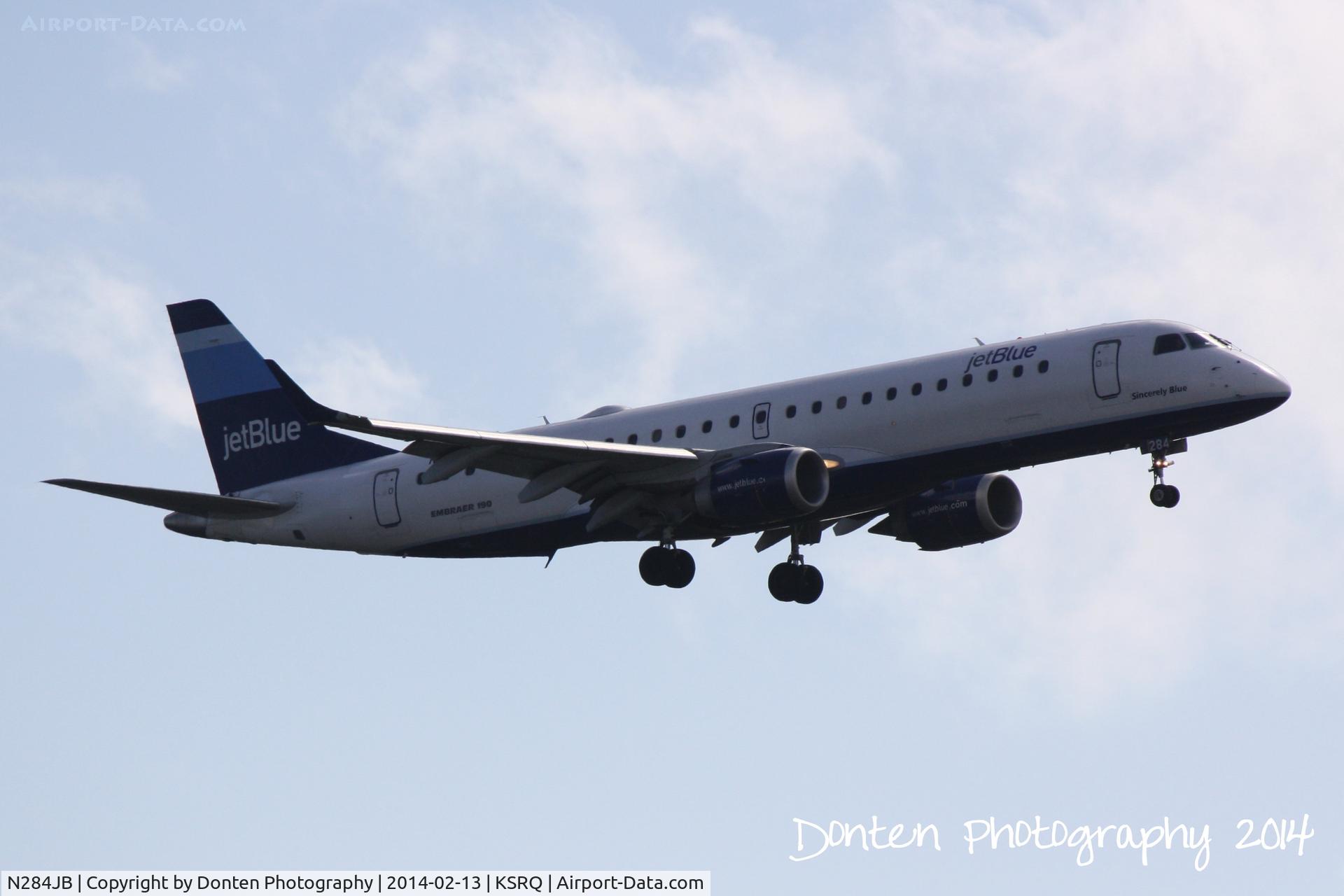 N284JB, 2008 Embraer 190AR (ERJ-190-100IGW) C/N 19000144, JetBlue Flight 741 (N284JB) 