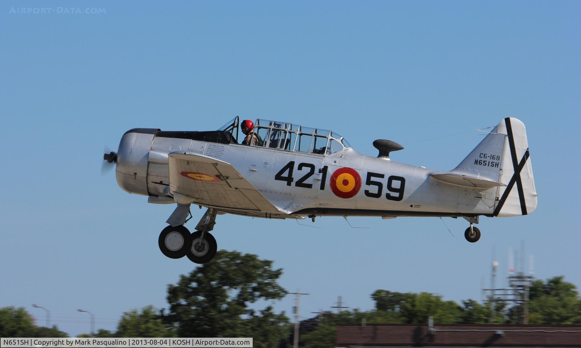 N651SH, 1944 North American T-6G Texan C/N 168-409, North American T-6D