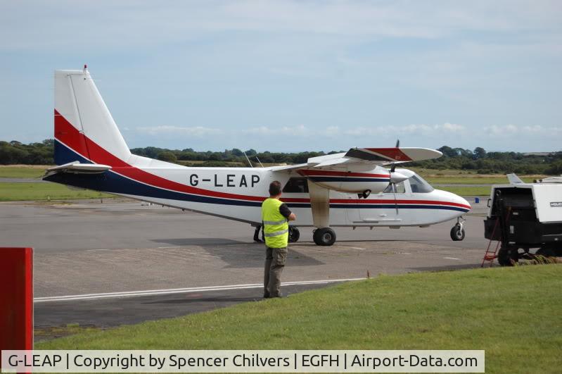 G-LEAP, 1987 Pilatus Britten-Norman BN-2T Turbine Islander C/N 2183, G-LEAP Taxi in Fuel