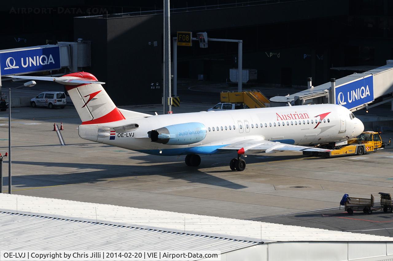 OE-LVJ, 1991 Fokker 100 (F-28-0100) C/N 11359, Austrian Airlines