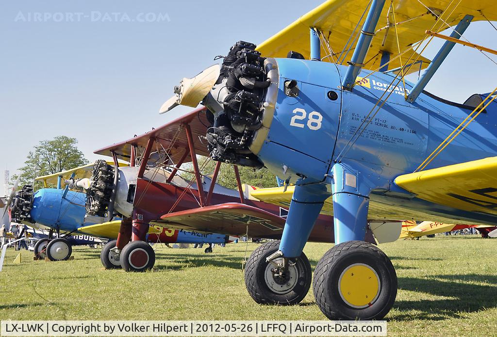 LX-LWK, Boeing PT-17 Kaydet (A75N1) C/N 273, at lffq